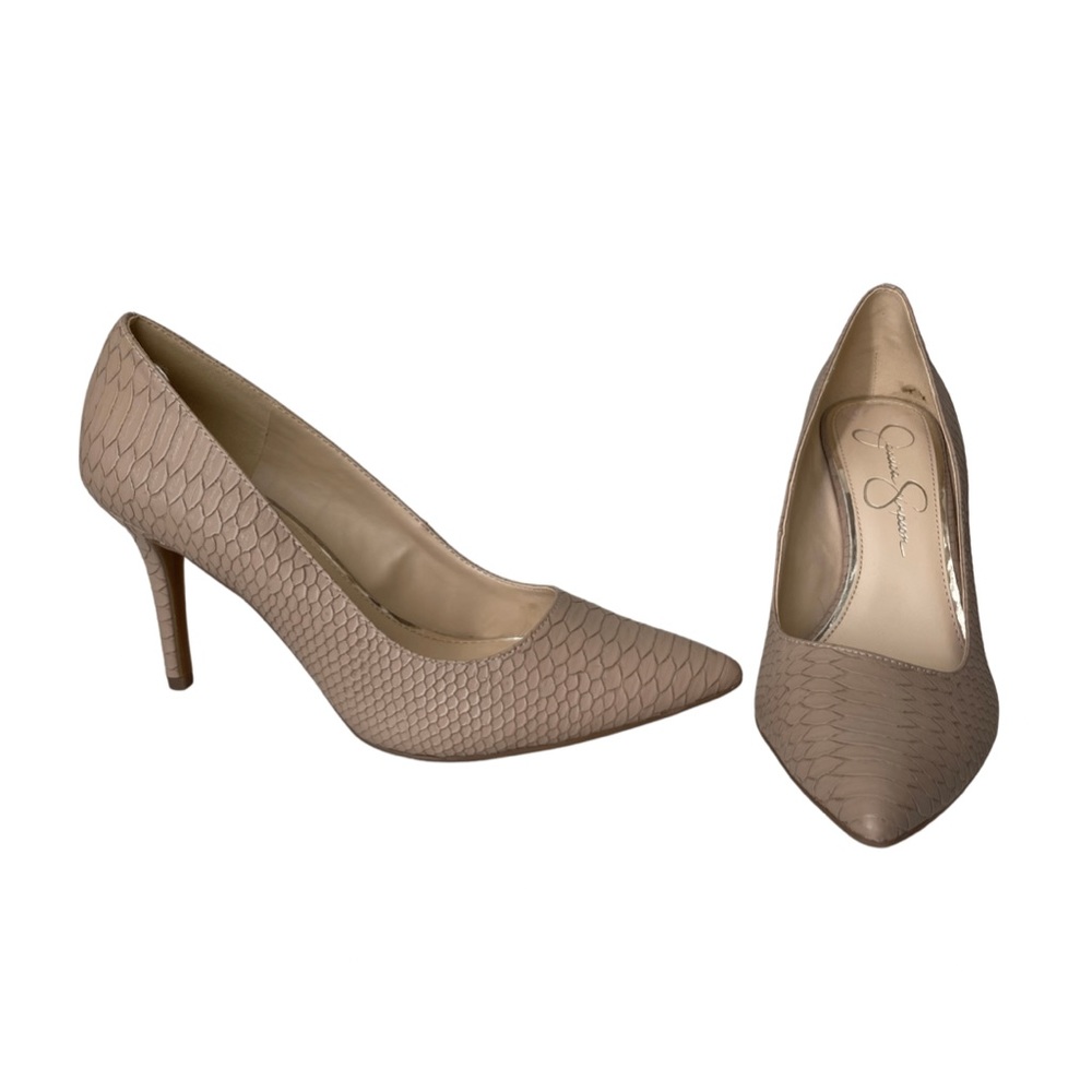 Jessica Simpson’s leather nude heels size 8.5